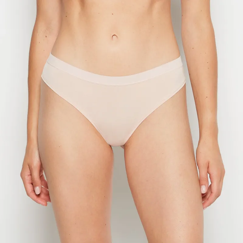 Thong Panty With Vanishing Trim in Cameo Rose sold by La SENZA