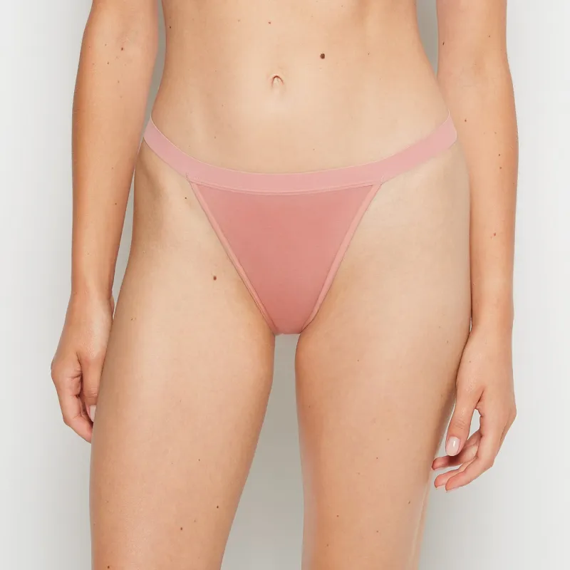 G-String Panty With Vanishing Trim in Old Rose sold by La SENZA