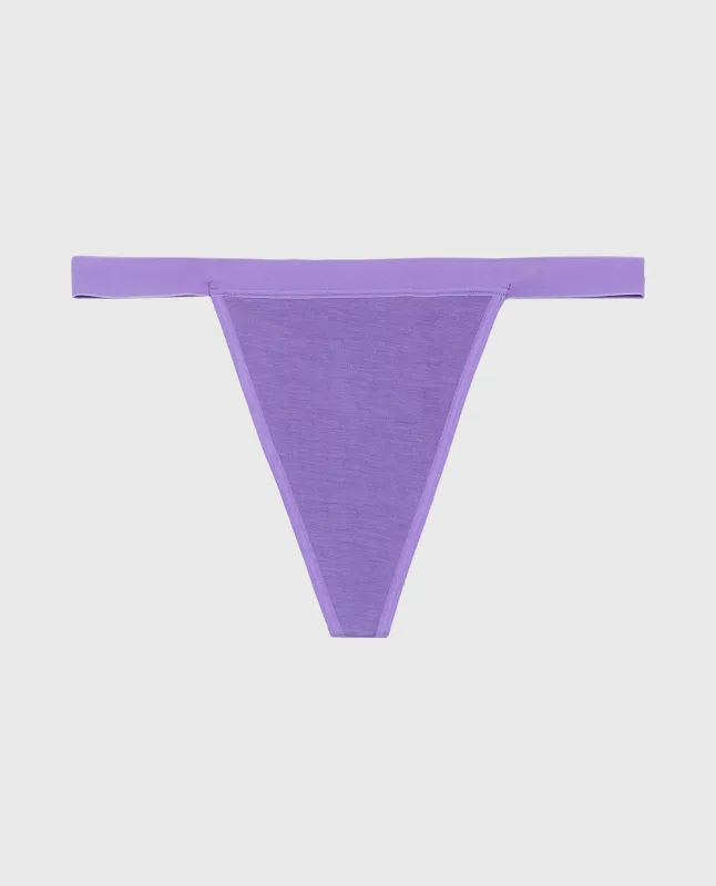 G-String Panty With Vanishing Trim in Purple Opulence sold by La SENZA