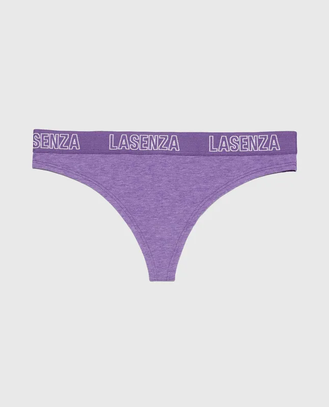 Thong Panty in Purple Opulence Heather sold by La SENZA