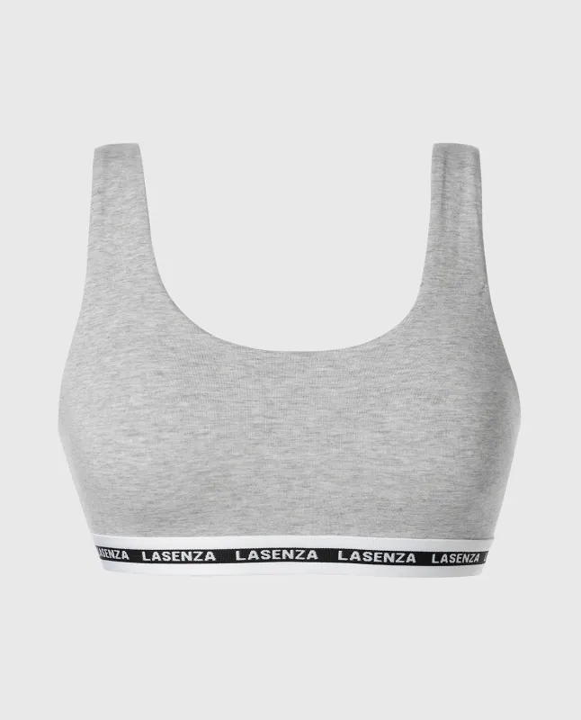 Scoop Bralette in Heather Grey sold by La SENZA