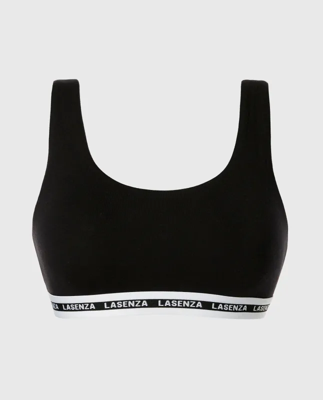 Scoop Bralette in Tuxedo Black sold by La SENZA