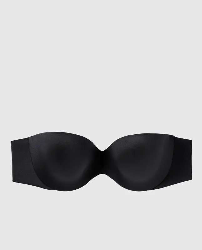 Strapless Lightly Lined Bra in Tuxedo Black sold by La SENZA