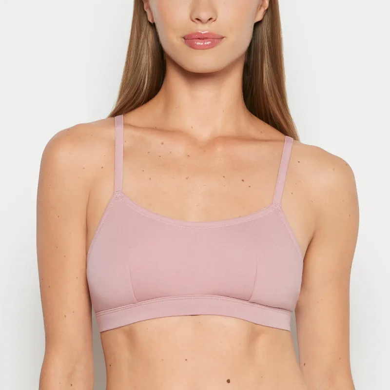 Cotton Scoop Bralette in Sheer Mauve sold by La SENZA