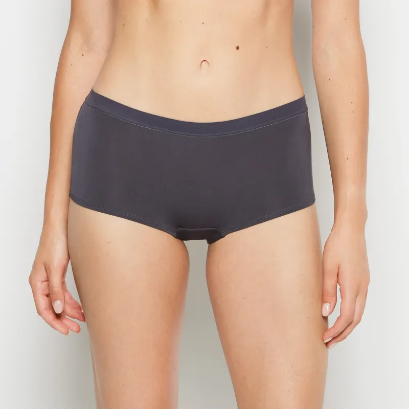 Boyshort Panty With Vanishing Trim in Ebony sold by La SENZA