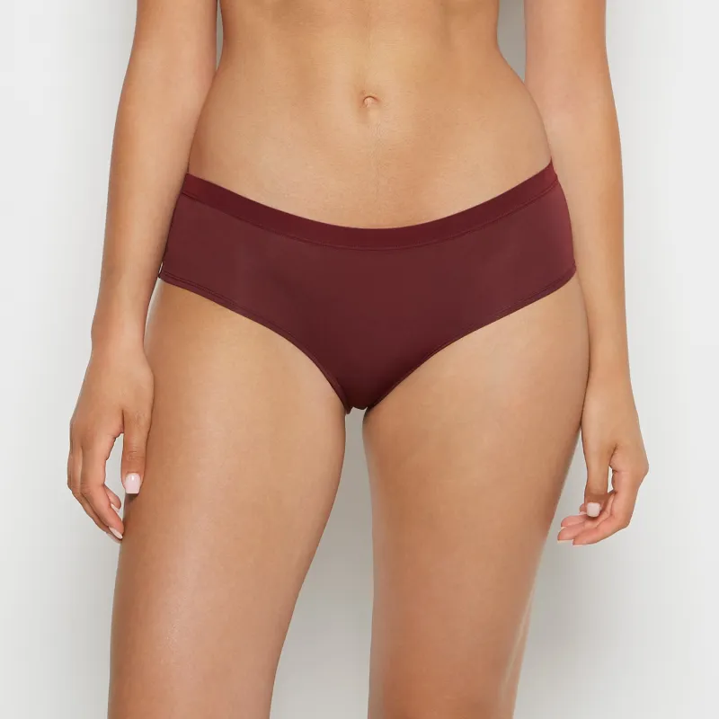 Hipster Panty With Vanishing Trim in Russian Ruby sold by La SENZA