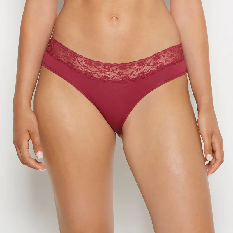 Hipster Panty in Beaujolais sold by La SENZA
