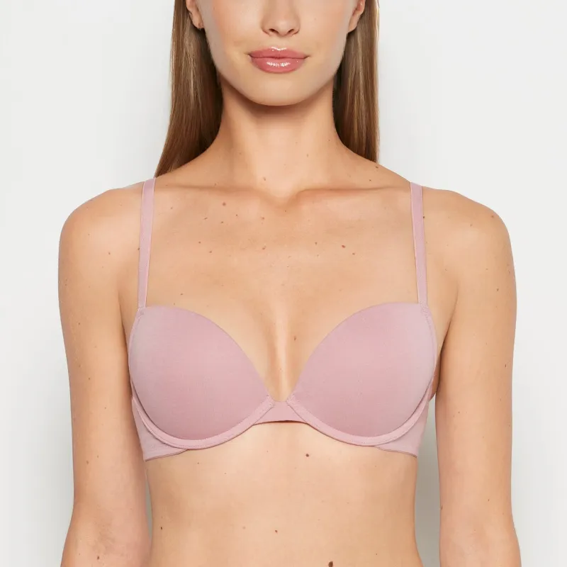 Cotton Push Up Bra in Sheer Mauve sold by La SENZA