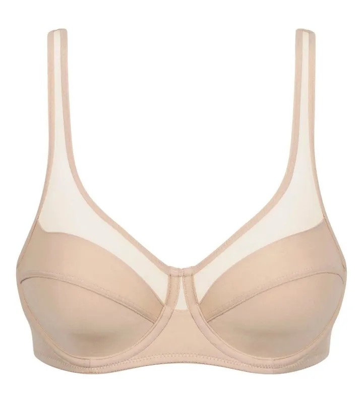 Generous Full Coverage Underwire Push-Up Bra in Rosetan sold by La SENZA