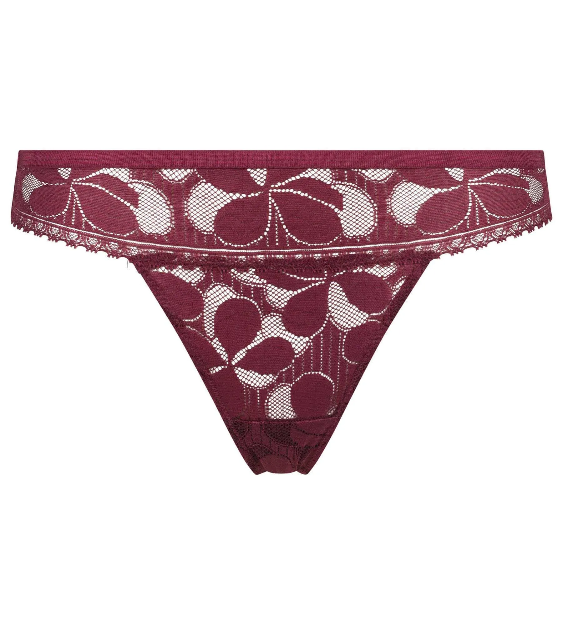 Lace Art Flowers Thong in Beaujolais sold by La SENZA product image thumbnail 4