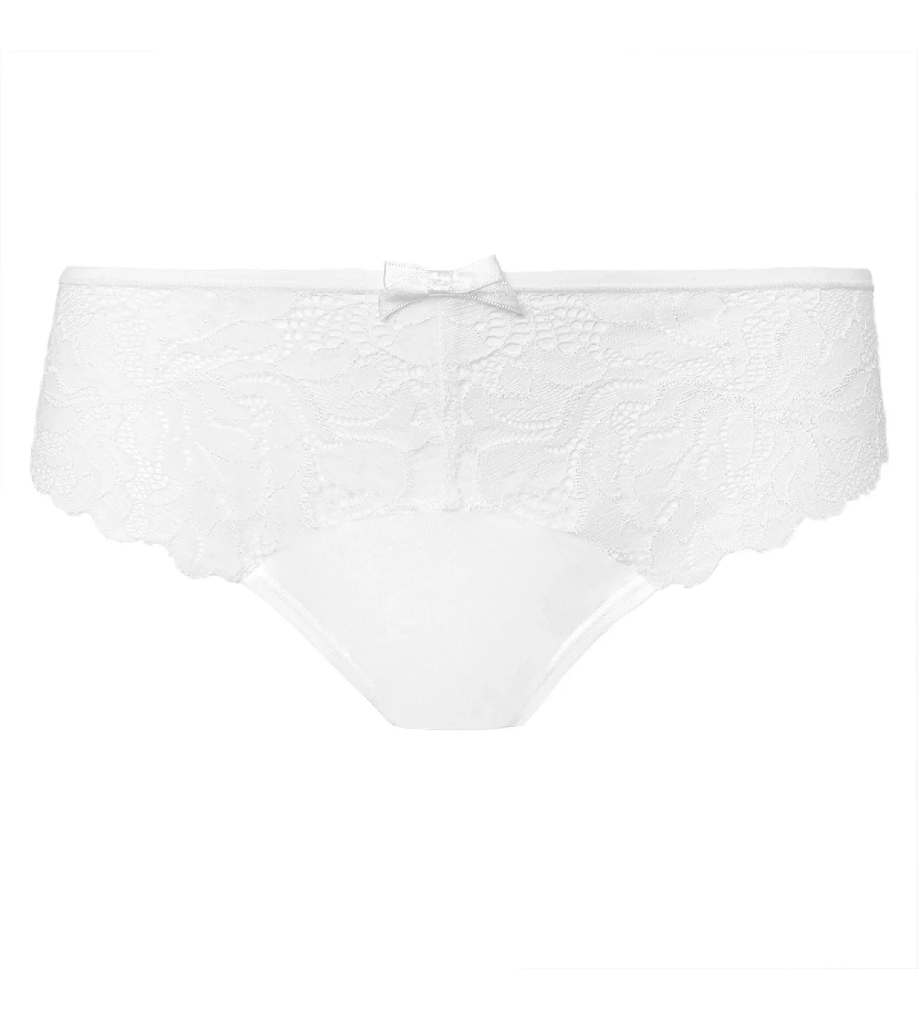 Generous Essential Microfiber and Lace Briefs in White sold by La SENZA product image thumbnail 3