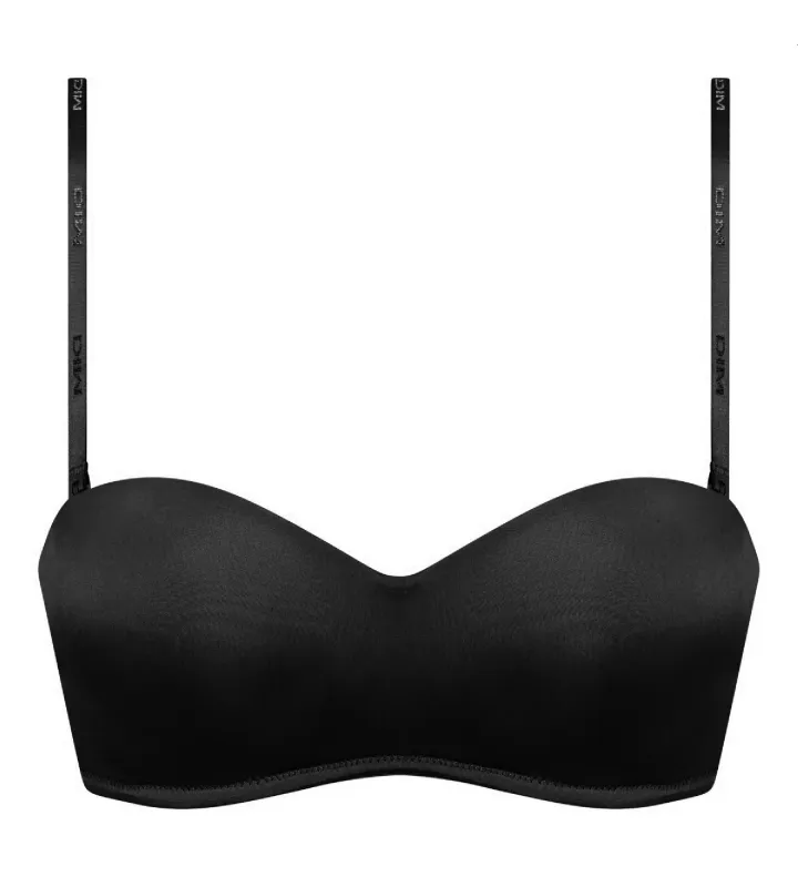 Strapless Non-Wired InvisiFree Bra in Tuxedo Black made by La SENZA