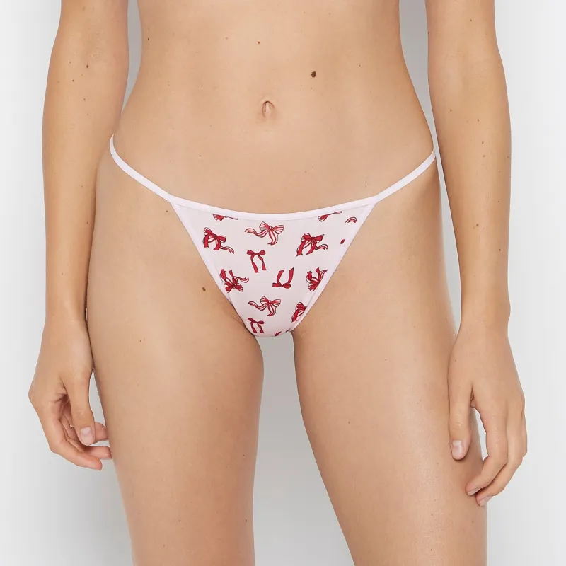 Ultrasoft Modal G-String Panty in Sweet Bows sold by La SENZA