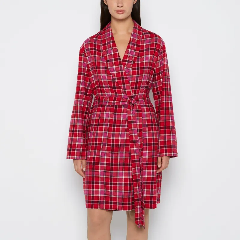 Flannel Robe in Montreal Plaid sold by La SENZA