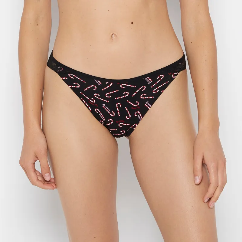 Cheekini Panty in Cute Candy Canes sold by La SENZA