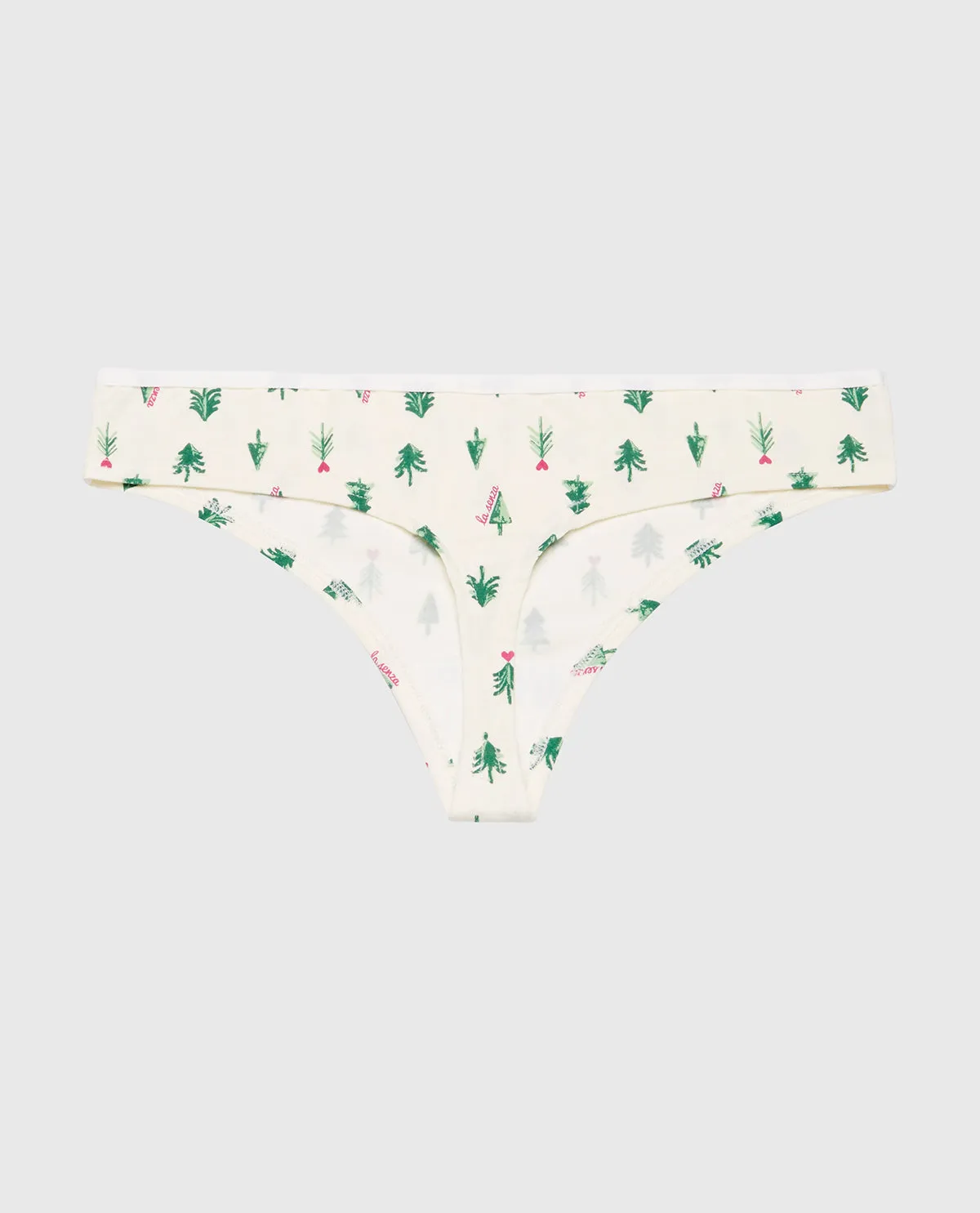Ultrasoft Modal Cheeky Thong Panty in Tiny Soft Trees sold by La SENZA product image thumbnail 4