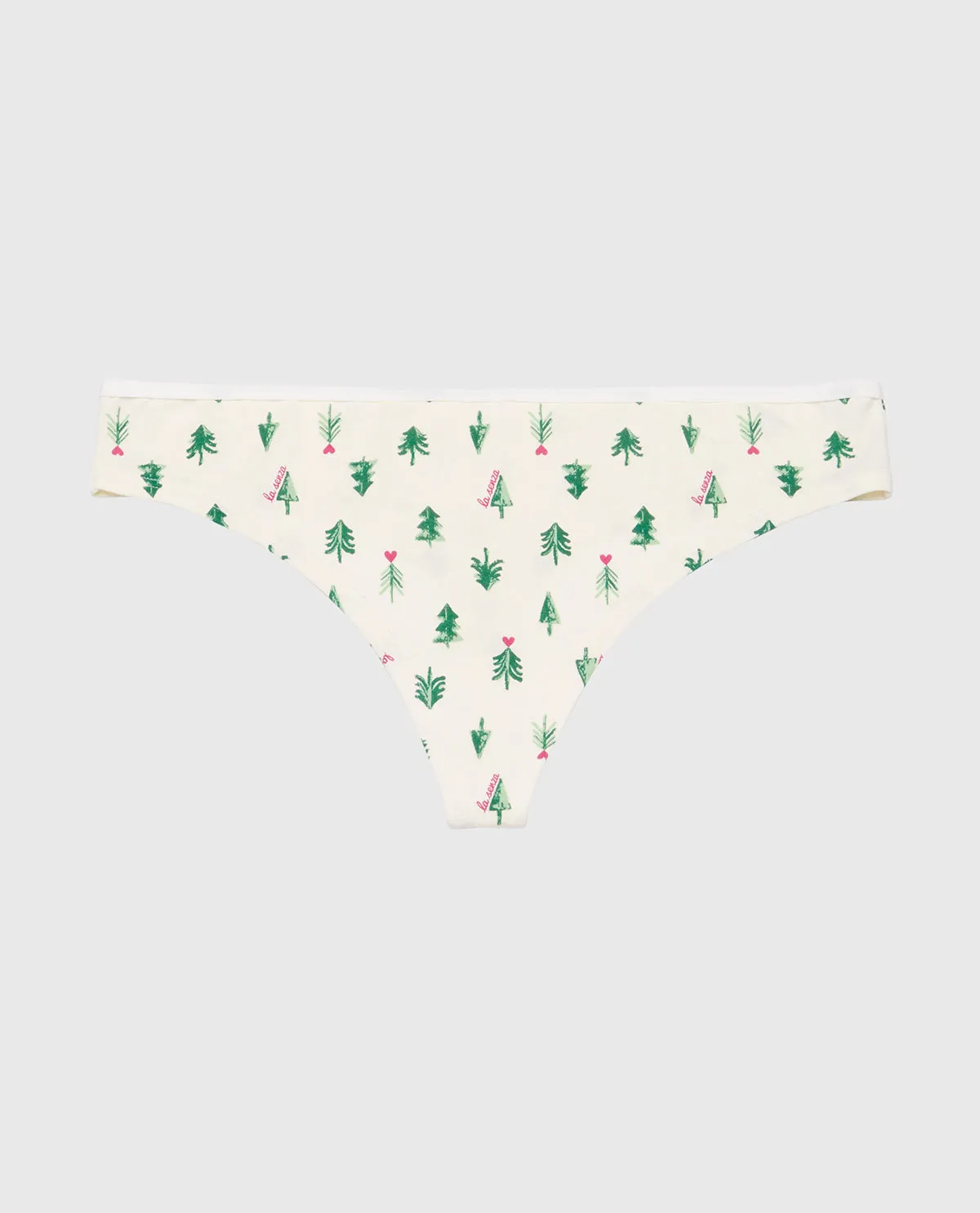 Ultrasoft Modal Cheeky Thong Panty in Tiny Soft Trees sold by La SENZA product image thumbnail 5