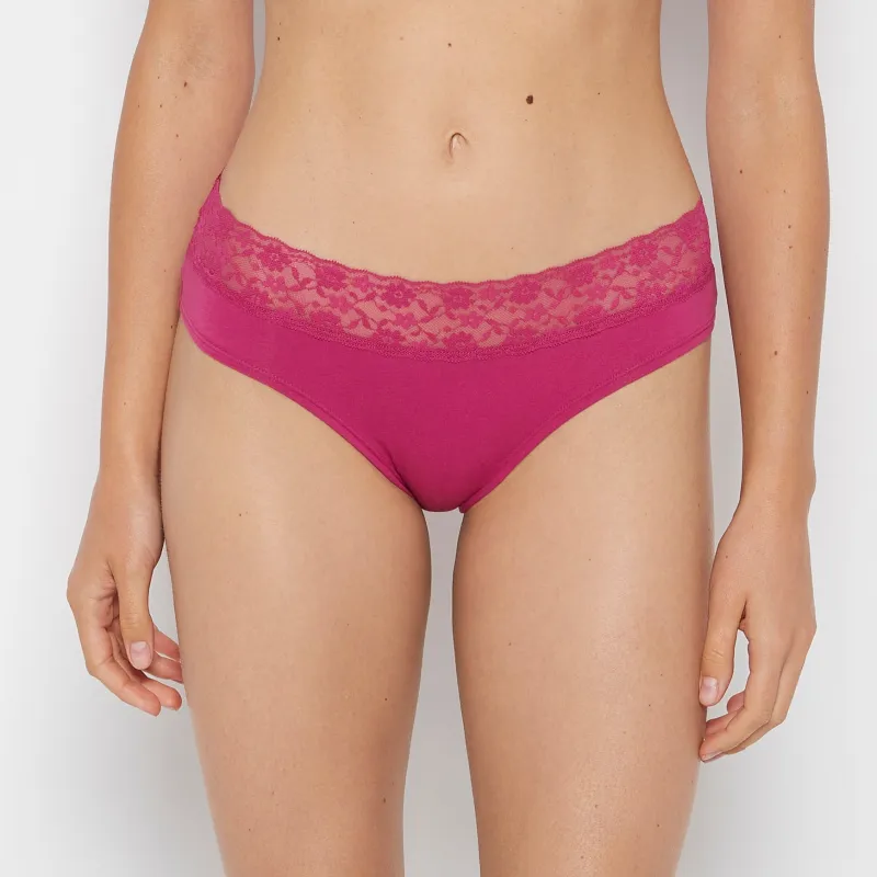 Hipster Panty in Fuchsia Red sold by La SENZA