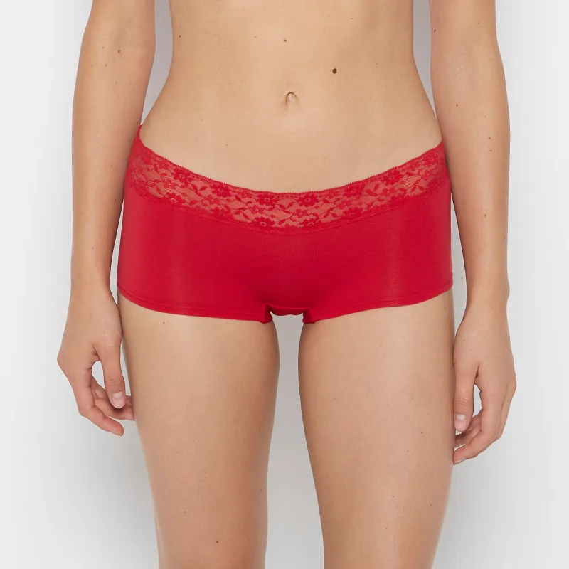 Boyshort Panty in Crimson sold by La SENZA