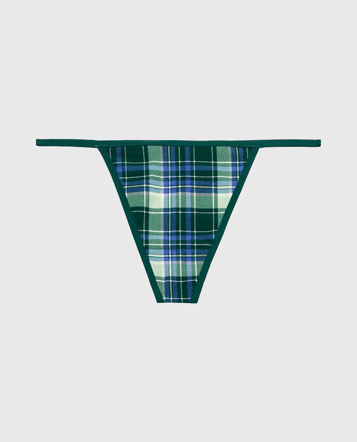 Cotton G-String Panty in Evergreen Plaid sold by La SENZA product image thumbnail 4