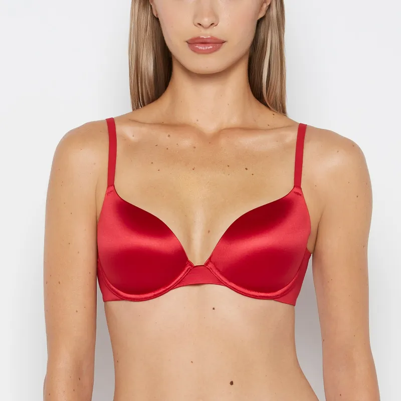 Comfort Lightly Lined Demi Bra in Crimson sold by La SENZA