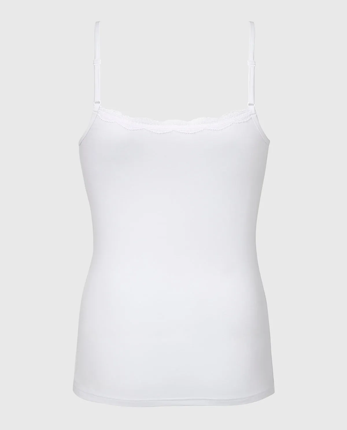 Cami with Lace Trim in White sold by La SENZA product image thumbnail 5