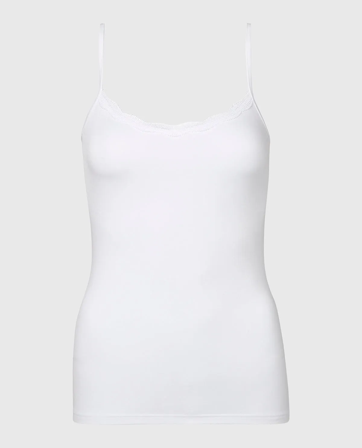 Cami with Lace Trim in White sold by La SENZA product image thumbnail 4