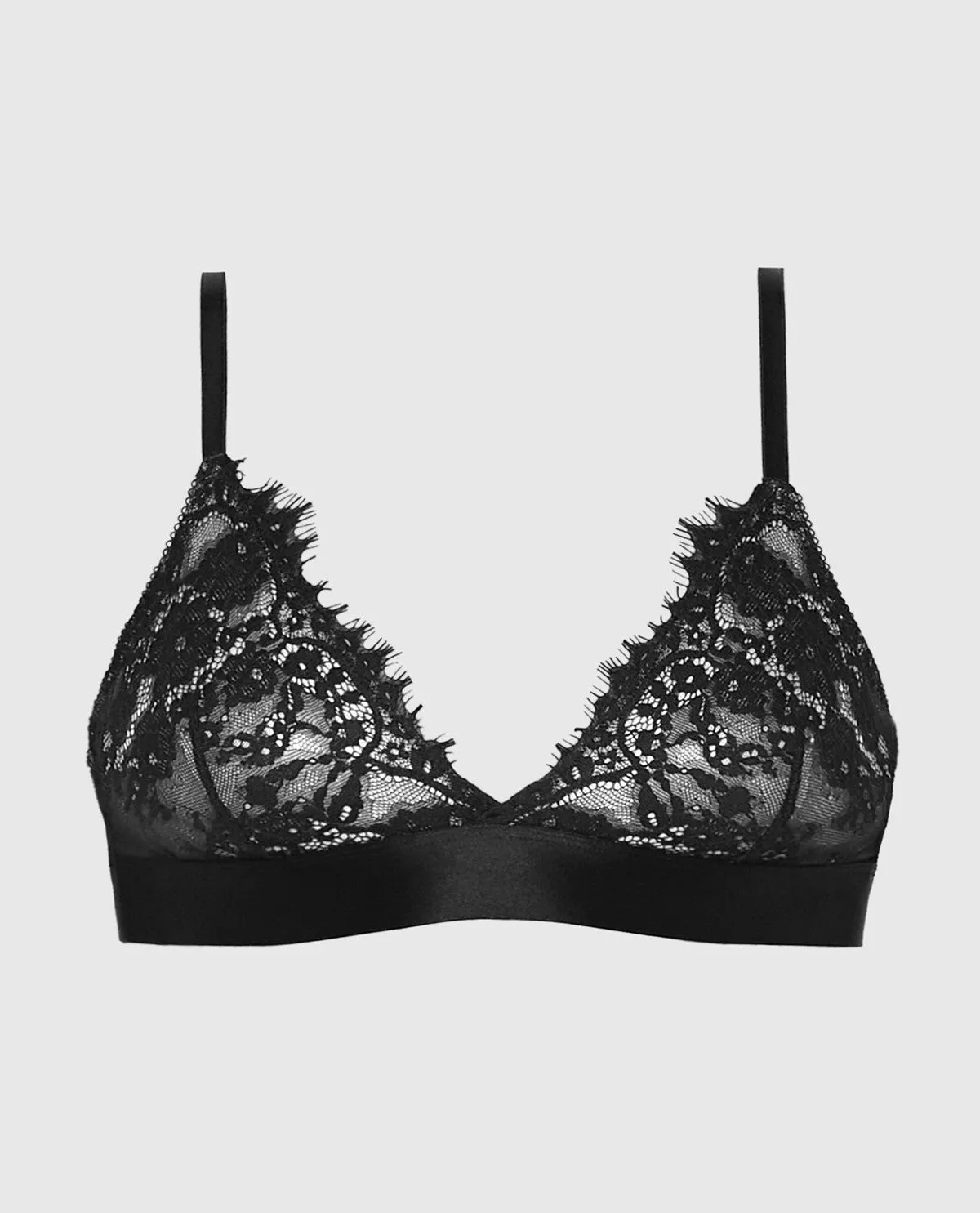 Lace Triangle Top in Tuxedo Black sold by La SENZA product image thumbnail 4