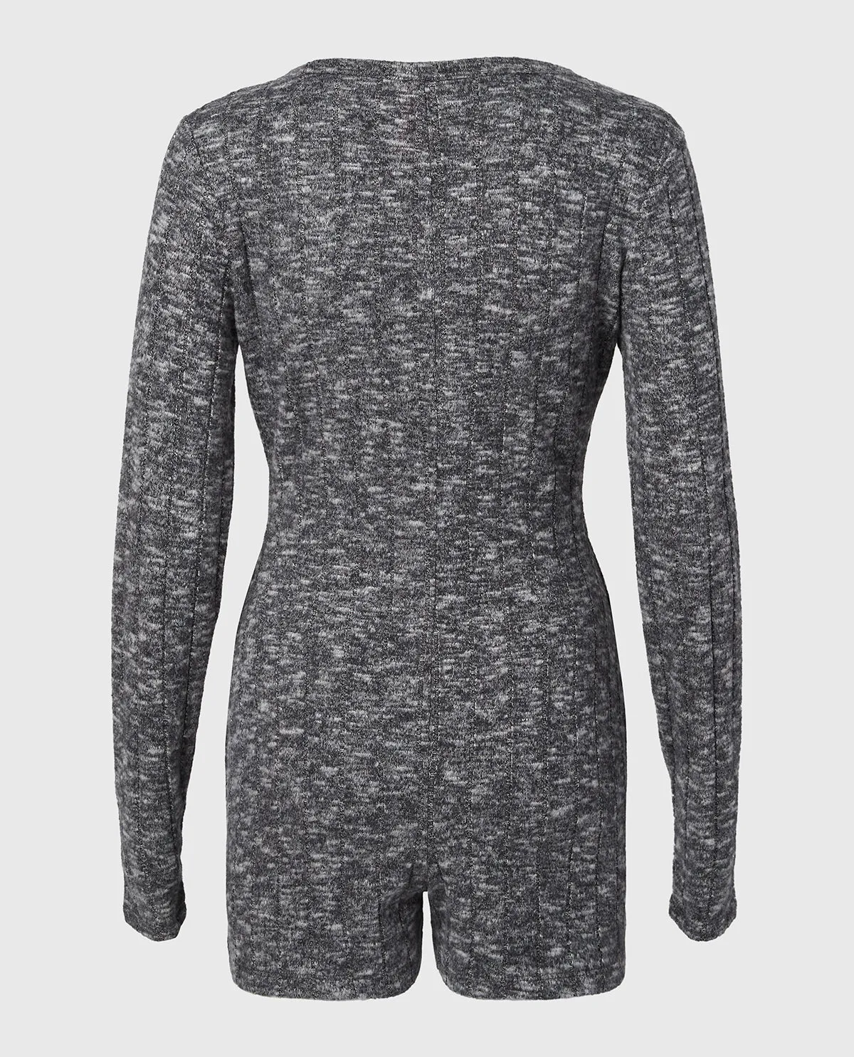 Placket Front Onsie in Tuxedo Black sold by La SENZA product image thumbnail 5