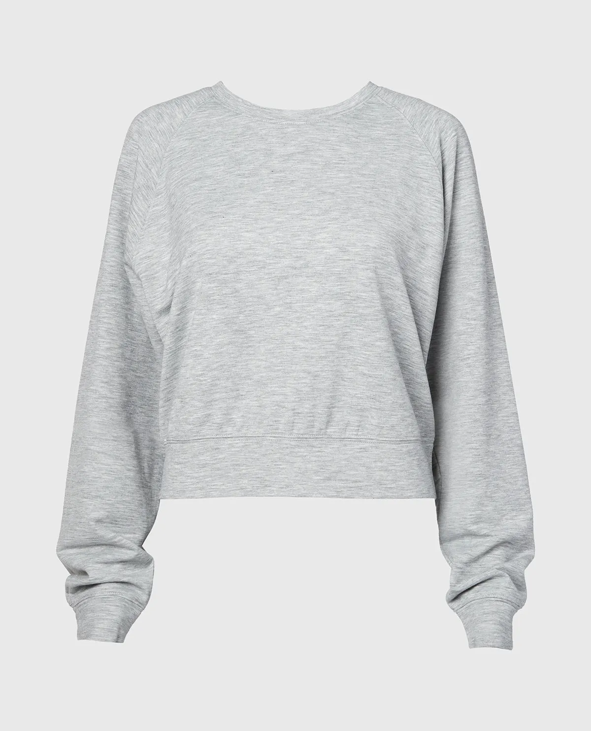 French Terry Crew Neck Sleep Top in Cool Gray Heather sold by La SENZA product image thumbnail 4