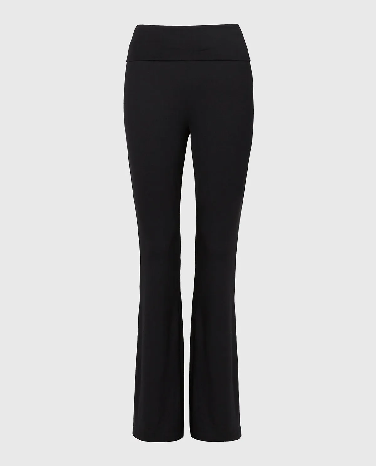 Brushed Jersey Fold over flare leg pant in Tuxedo Black sold by La SENZA product image thumbnail 4