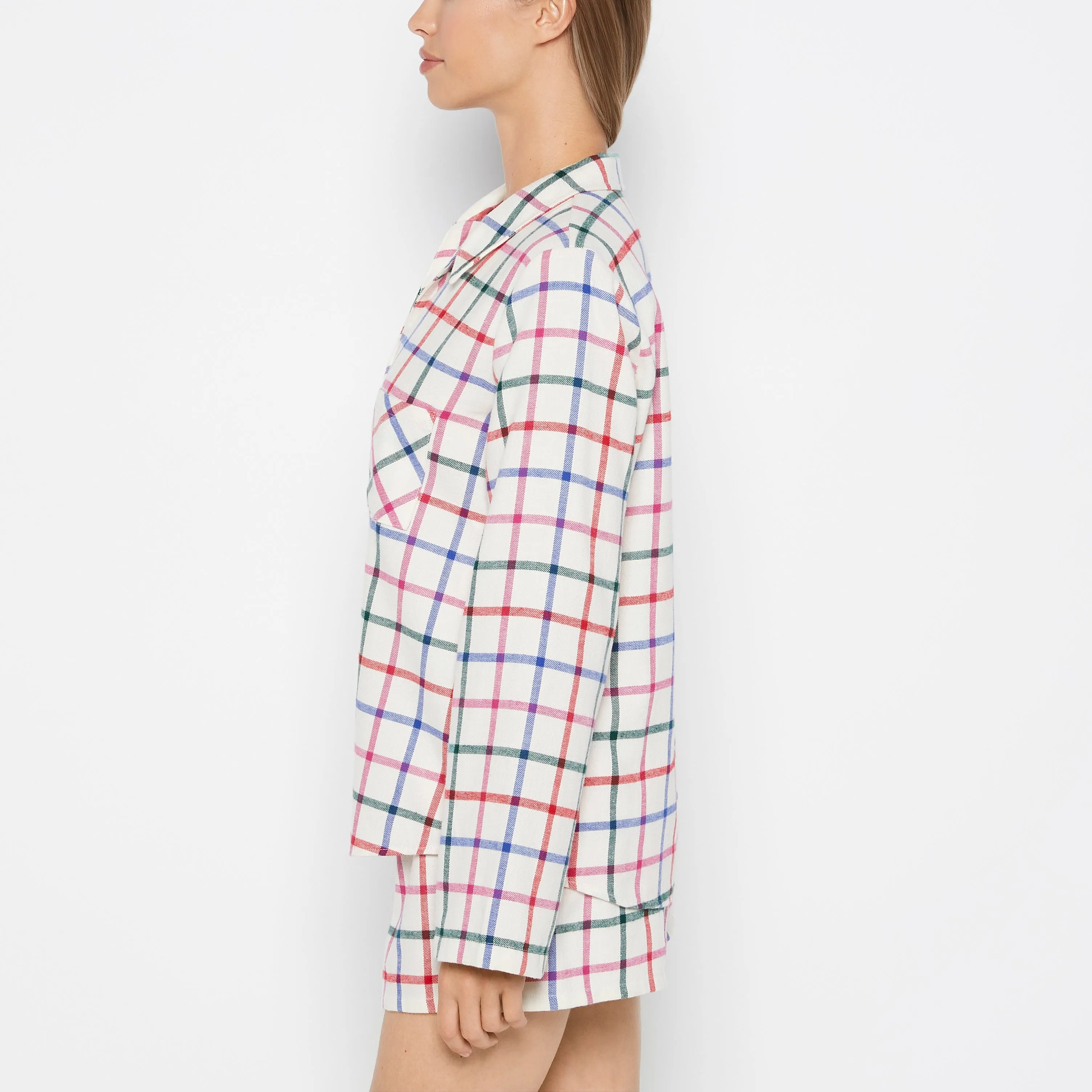 Flannel Sleep Shirt in Large Jingle Plaid sold by La SENZA product image thumbnail 2