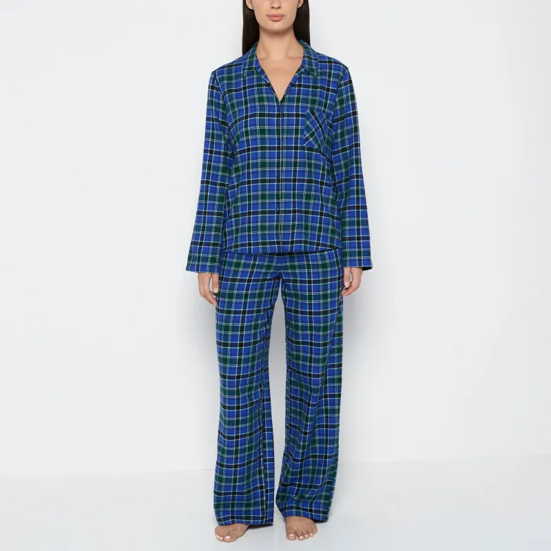 Flannel Sleep Set in Montreal Plaid sold by La SENZA