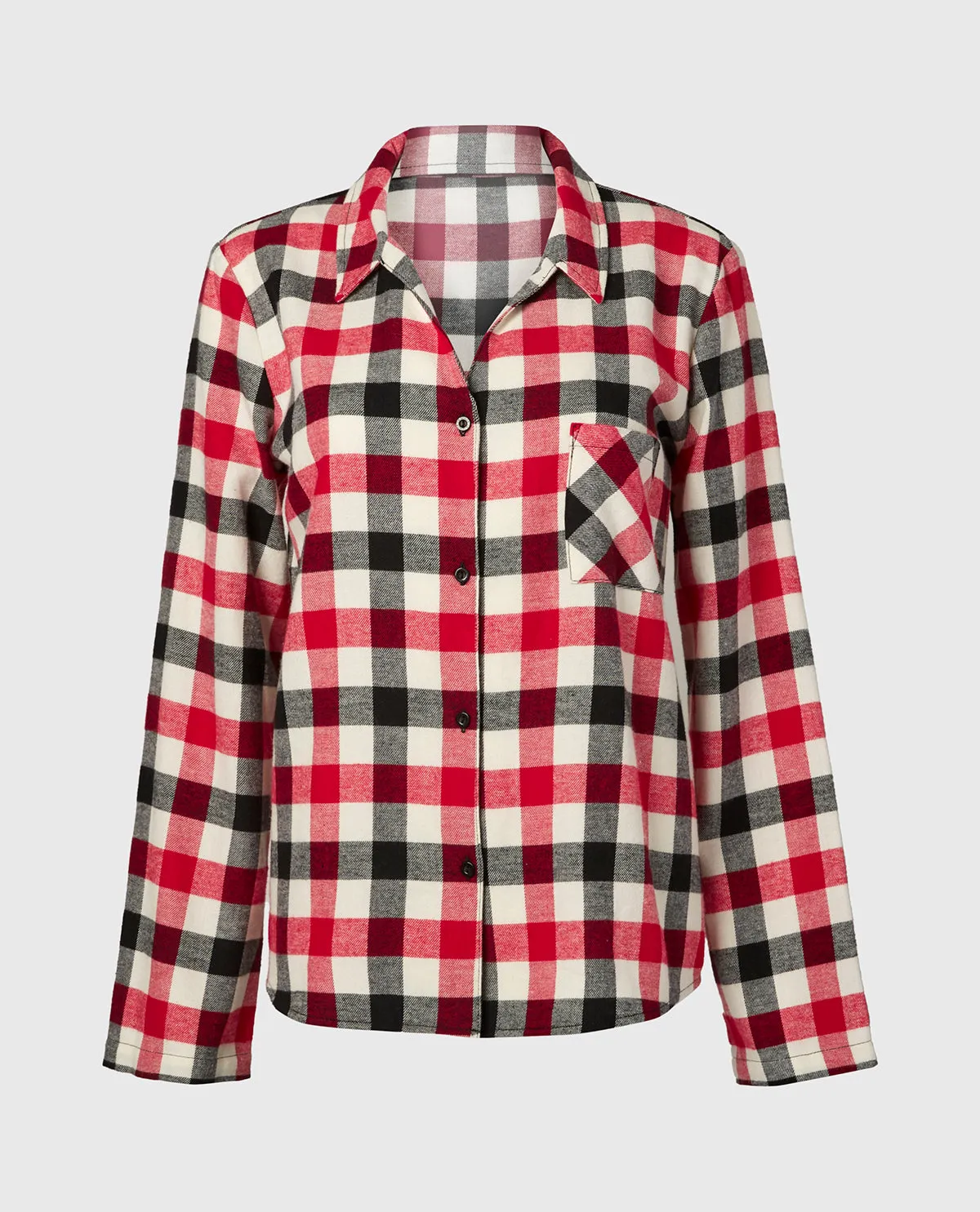 Flannel Sleep Shirt in Winter Gingham sold by La SENZA product image thumbnail 4