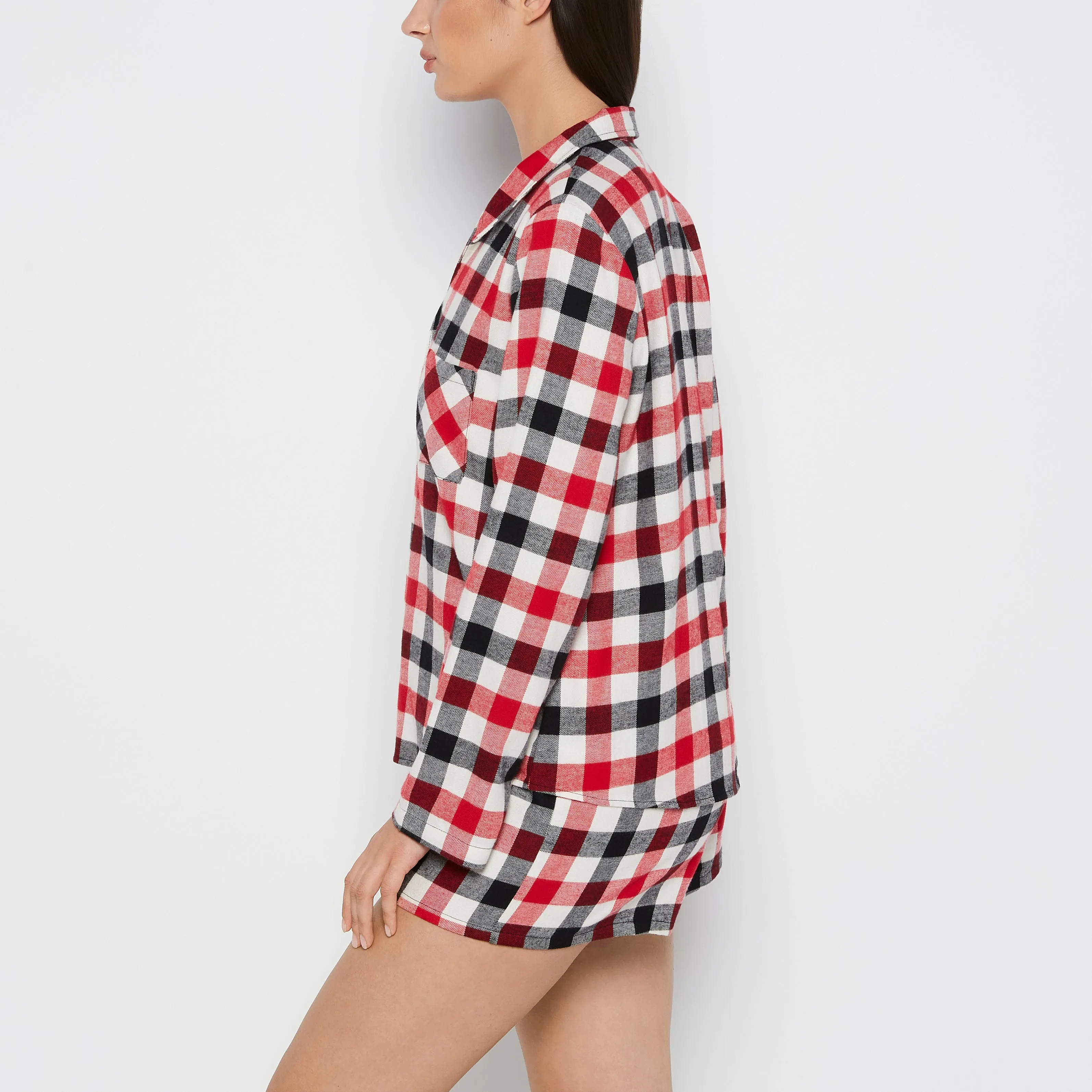 Flannel Sleep Shirt in Winter Gingham sold by La SENZA product image thumbnail 2