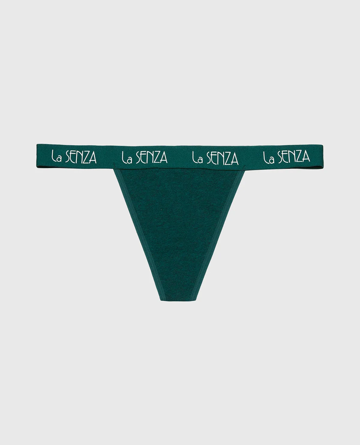 G-String with Art Deco Logo in Emerald Green Heather sold by La SENZA product image thumbnail 4