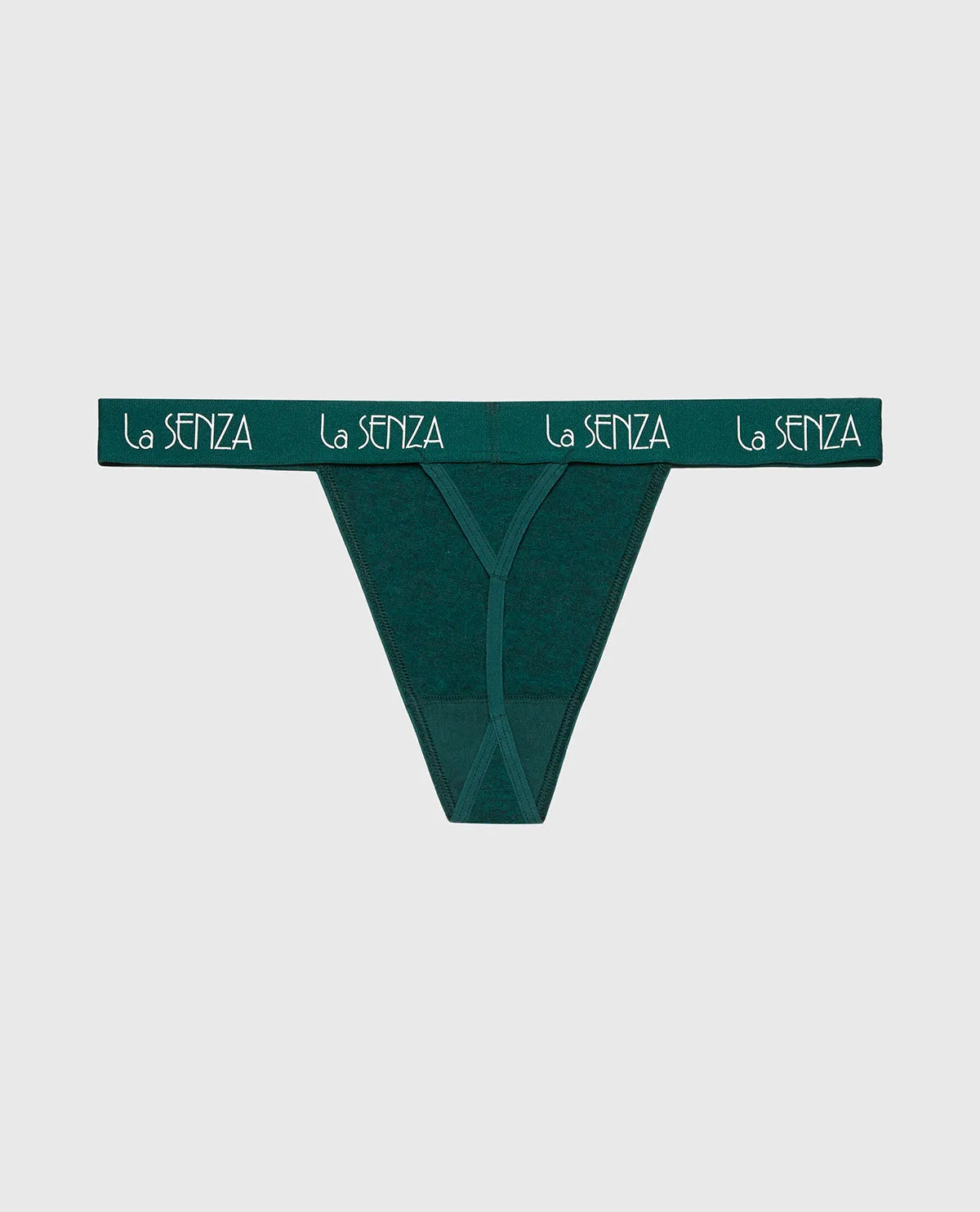 G-String with Art Deco Logo in Emerald Green Heather sold by La SENZA product image thumbnail 5