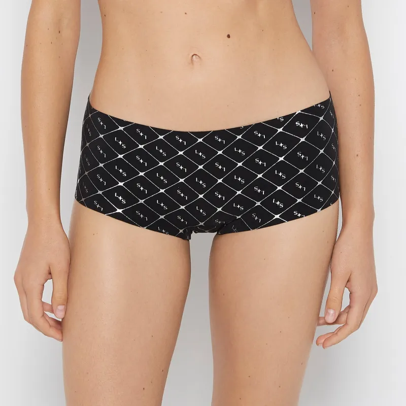 No Show Boyshort Panty in Sparkle Plaid sold by La SENZA