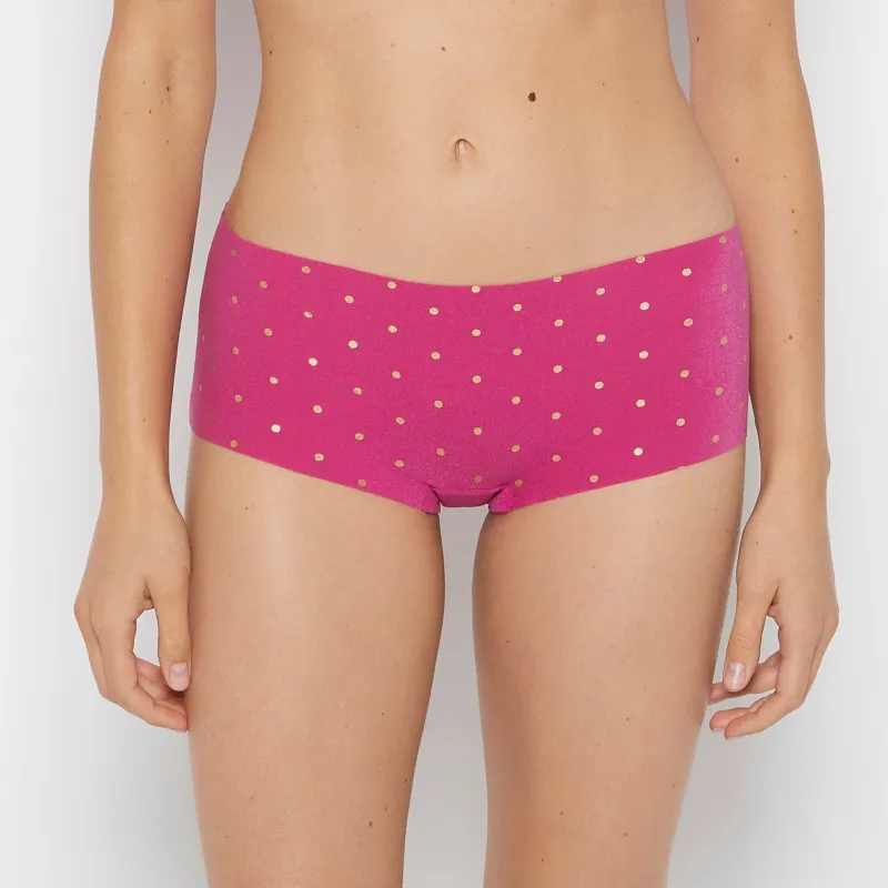 No Show Boyshort Panty in Foiled Dot sold by La SENZA