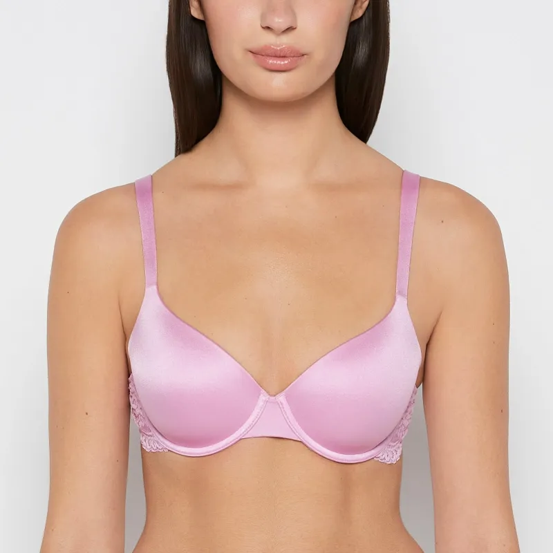 Lightly Lined Micro Cup Bra With Lace Wing in Orchid made by La SENZA