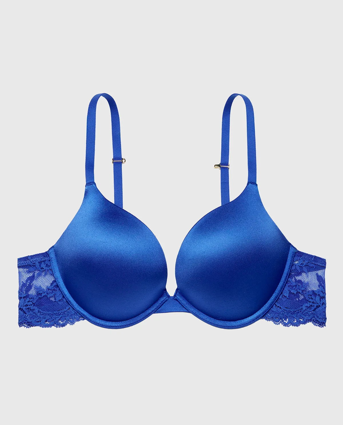 Plunge Opulent Lace Cup Bra with Lace Wing in Dazzling Blue sold by La SENZA product image thumbnail 5