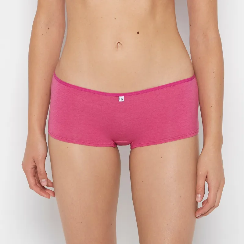 Boyshort Panty in Fuchsia Red Heather sold by La SENZA
