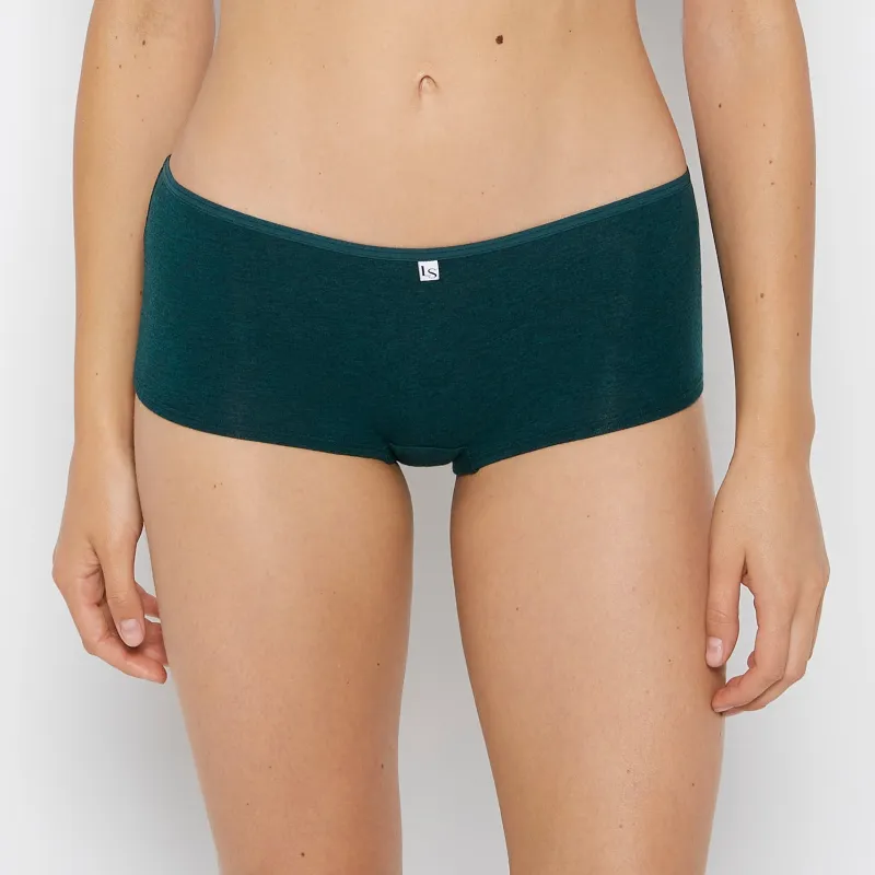 Boyshort Panty in Emerald Green Heather sold by La SENZA
