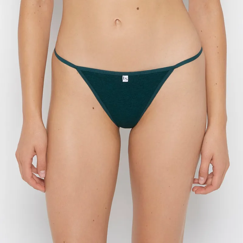 G-String Panty in Emerald Green Heather sold by La SENZA