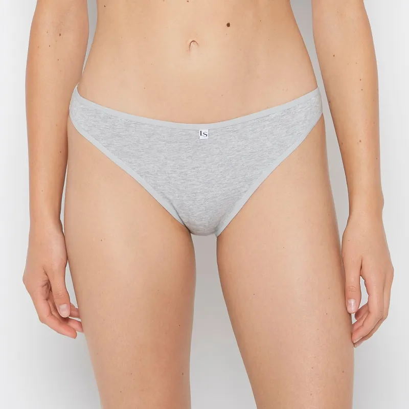 Bikini Panty in Cool Gray Heather sold by La SENZA