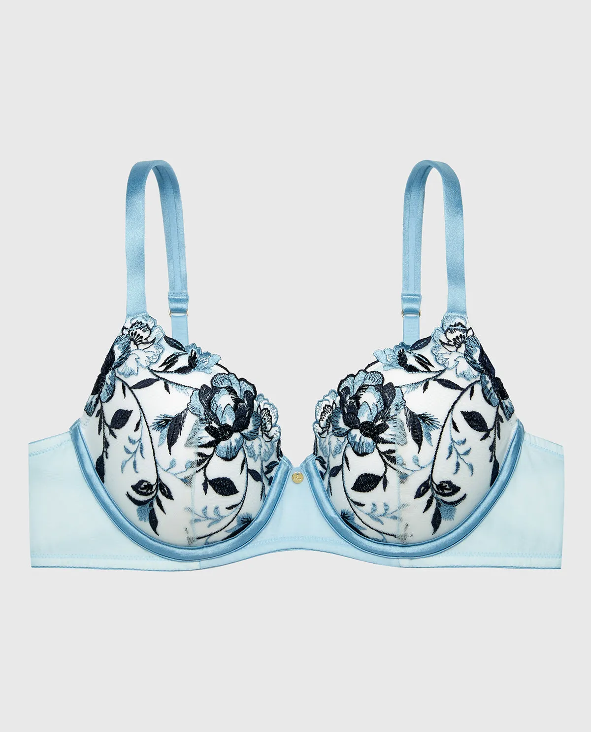 Lightly Lined Perfect Coverage Bra in Ivory with Glacier Lake and Dark Navy sold by La SENZA product image thumbnail 4