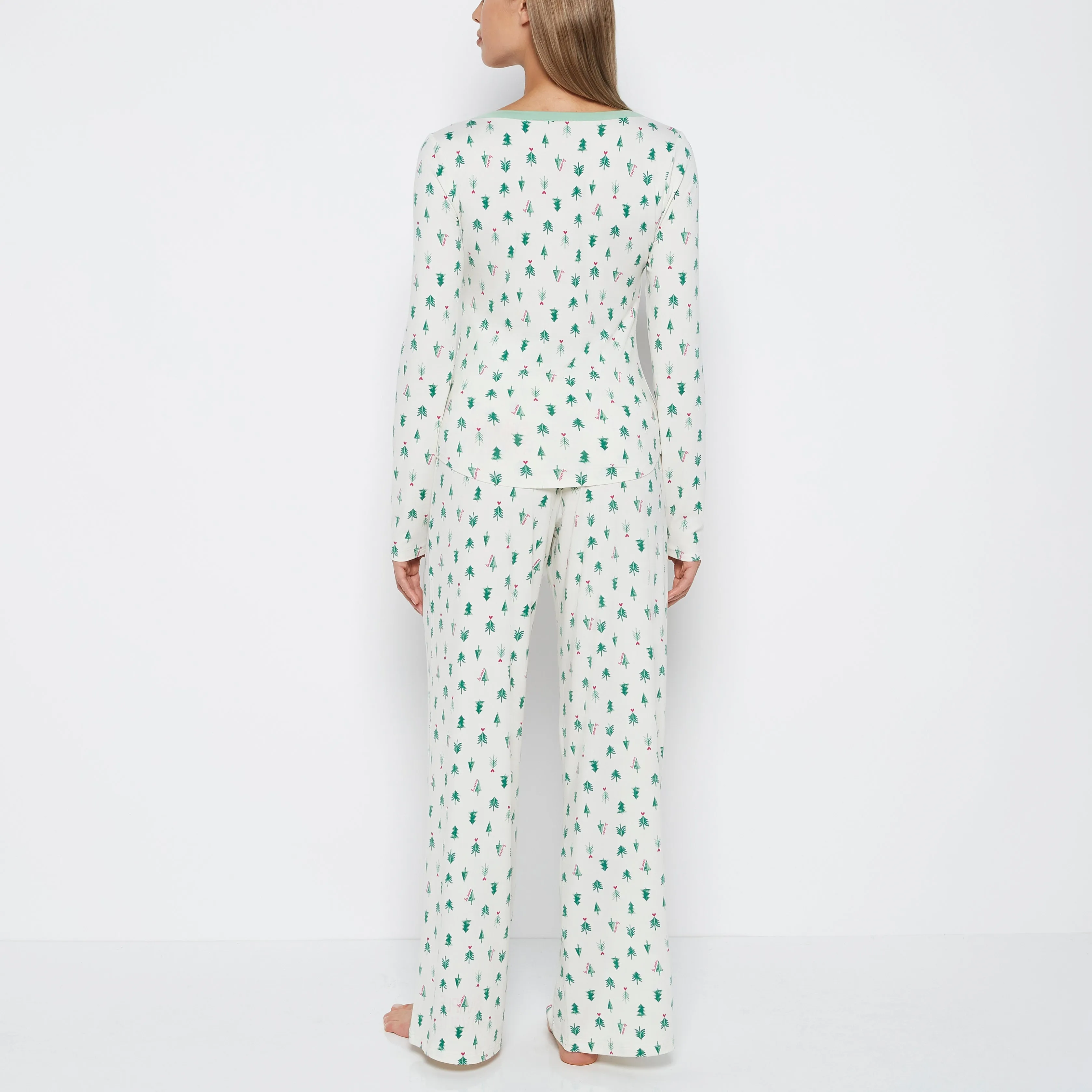 Two-Piece PJ Set in Tiny Trees sold by La SENZA product image thumbnail 3