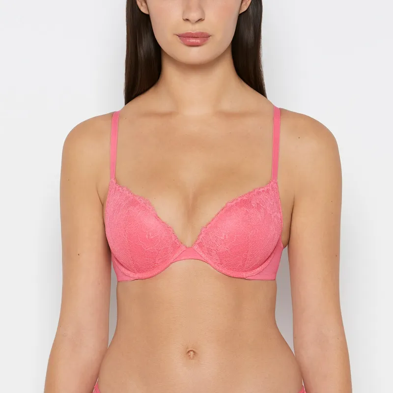 Lace Push Up Bra in Hot Pink sold by La SENZA