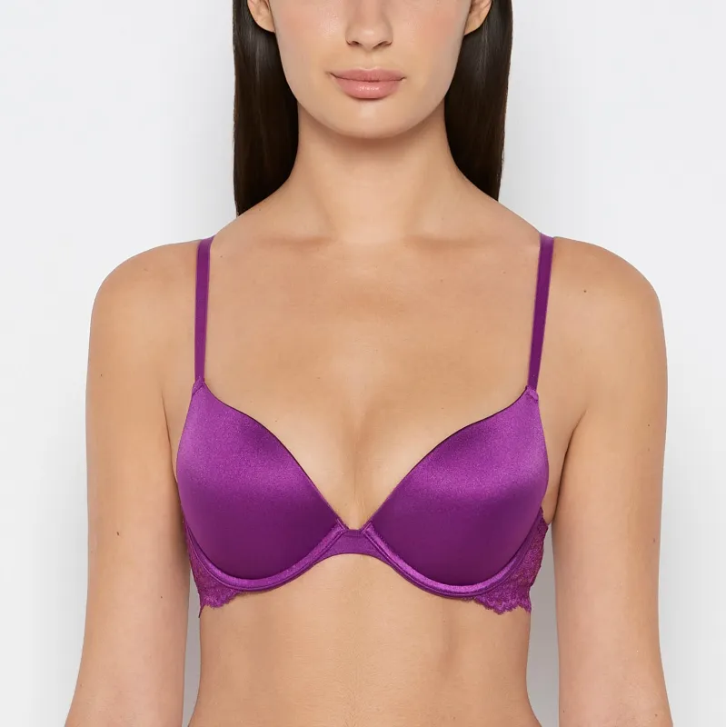 Push Up Bra With Lace Wing in Sparkling Grape made by La SENZA