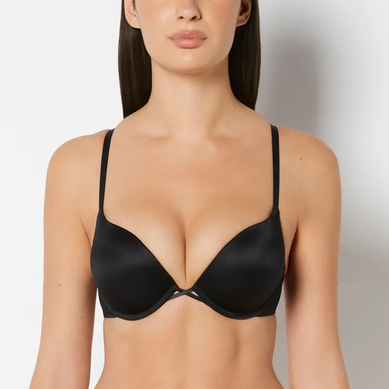 Up 2 Cup Push Up Bra in Tuxedo Black sold by La SENZA